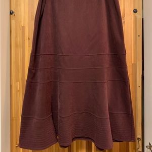 Pennington’s Purple Suede Trumpet Skirt Plus Size